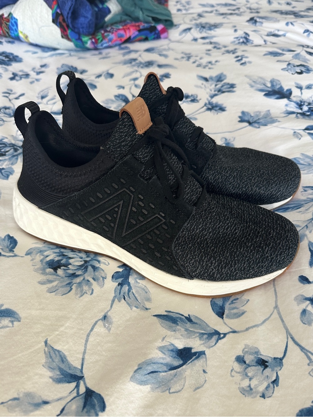 Mens New Balance Black Knit Fresh Foam Cruz v1 Sneakers Size 10.5 2E New No Box